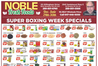 Noble Fresh Foods Flyer December 24 to 30