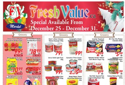 Fresh Value Flyer December 25 to 31
