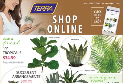 Terra Greenhouses Flyer December 27 to January 7