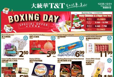 T&T Supermarket (Ottawa) Flyer December 25 to 31