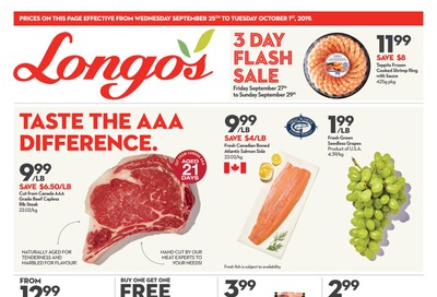 Longo's Flyer September 25 to October 1