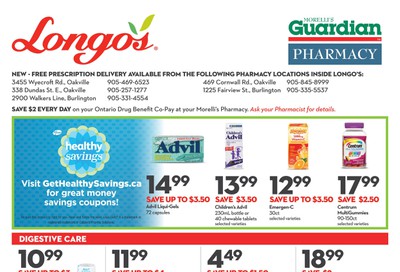 Longo's Pharmacy Flyer September 25 to October 29