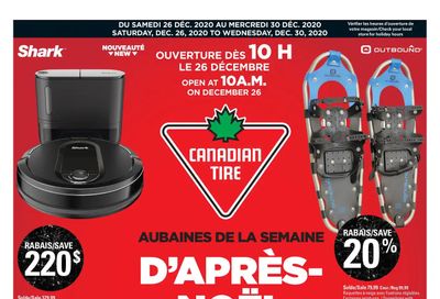 Canadian Tire (QC) Boxing Day/Week Flyer December 26 to 31, 2020