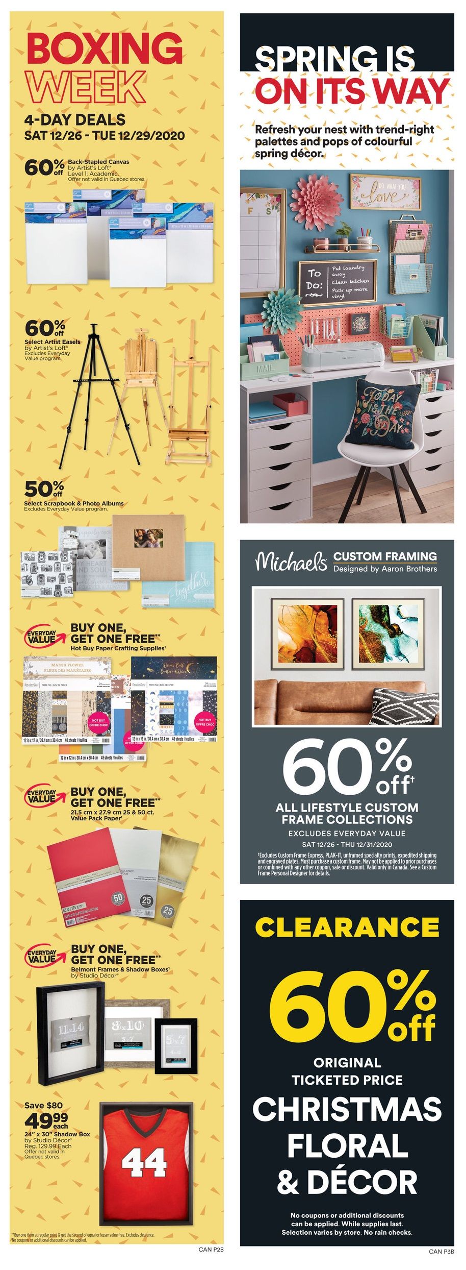 Michael's Flyer December 25 to 31