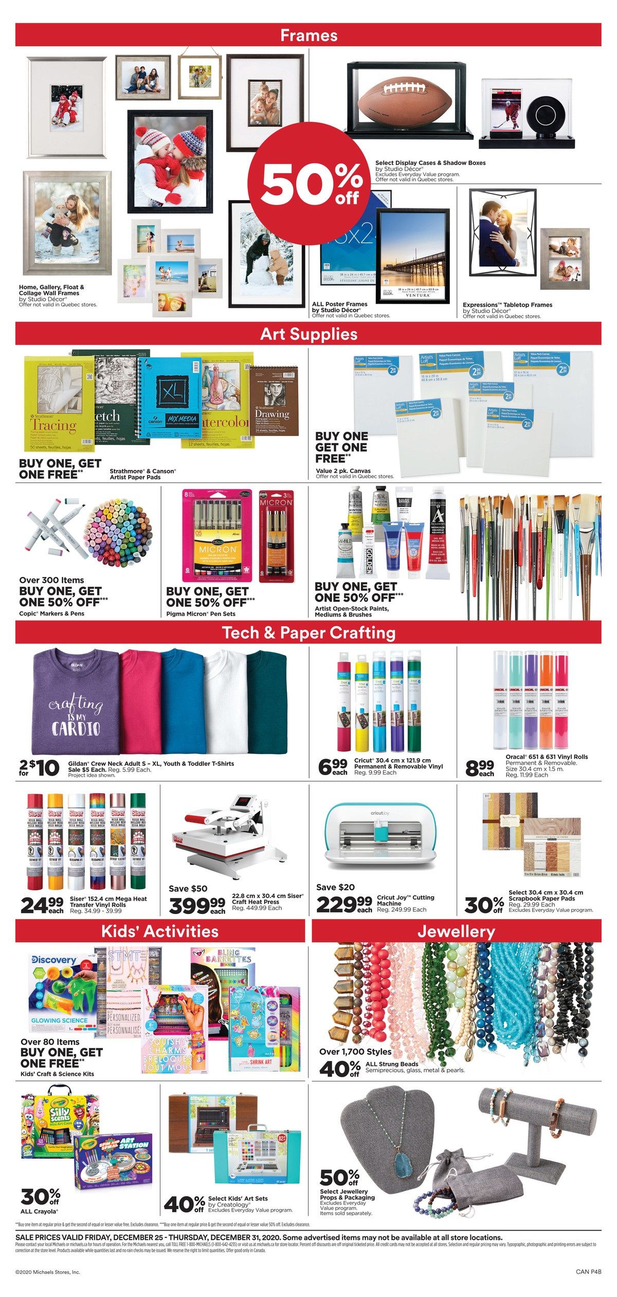 Michael's Flyer December 25 to 31