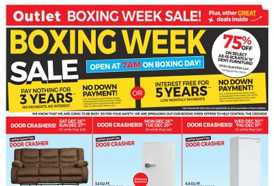 Outlet at Tepperman's Boxing Week Flyer December 26 to 31