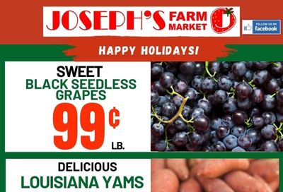 Joseph's Farm Market Flyer December 23 to 28