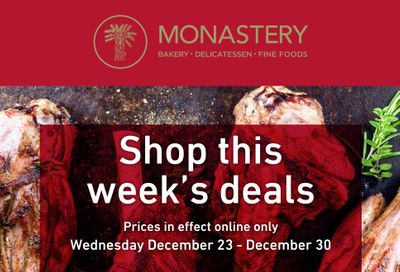 Monastery Bakery Flyer December 23 to 30