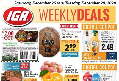 IGA Weekly Ad Flyer December 26 to December 29