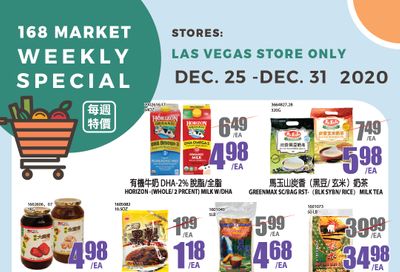 168 Market (NV) Holiday Weekly Ad Flyer December 25 to December 31, 2020