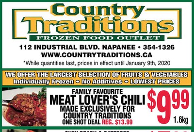 Country Traditions Flyer January 2 to 9