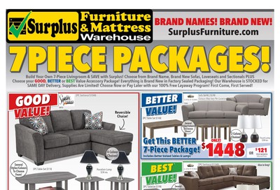 Surplus Furniture & Mattress Warehouse (St. John's) Flyer September 3 to 30