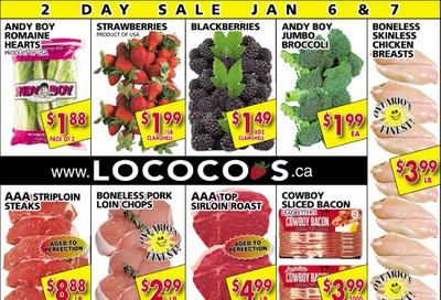 Lococo's 2-Day Sale Flyer January 6 and 7