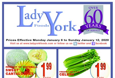 Lady York Foods Flyer January 6 to 12