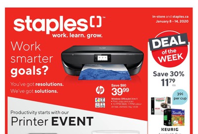 Staples Flyer January 8 to 14