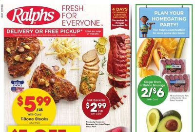 Ralphs (DC, DE, FL, GA, MD, NC, SC, VA) Weekly Ad Flyer December 26 to December 29