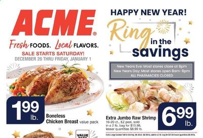 ACME Weekly Ad Flyer December 26 to January 1