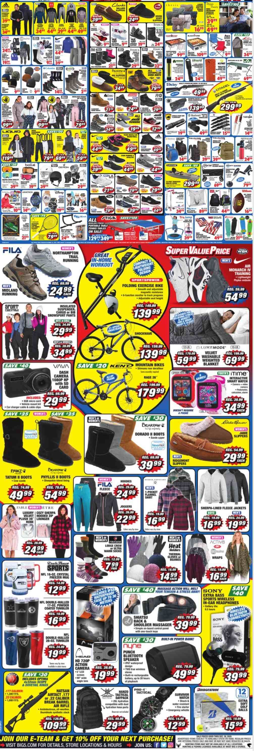 Big 5 Weekly Ad Flyer December 20 to December 26