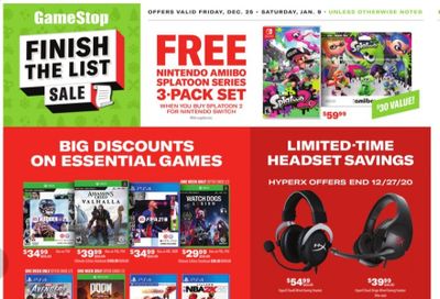 GameStop Weekly Ad Flyer December 25 to January 9