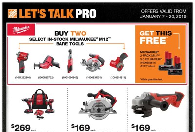 Home Depot Pro Flyer January 7 to 20