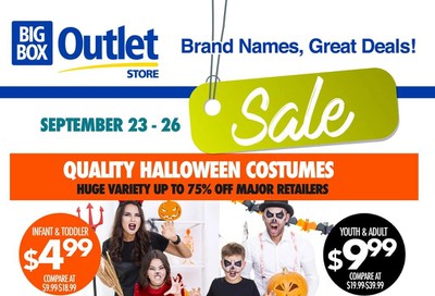 Big Box Outlet Store Flyer September 23 to 26