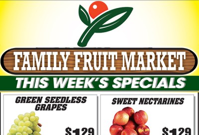 Family Fruit Market Flyer September 25 to 27
