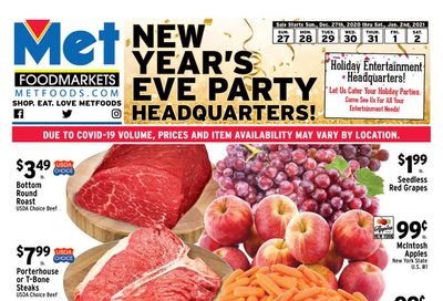 Met Foodmarkets Weekly Ad Flyer December 27, 2020 to January 2, 2021