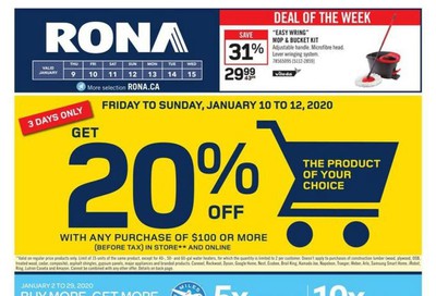 Rona (West) Flyer January 9 to 15