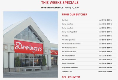 Denninger's Weekly Specials January 8 to 14