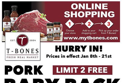 T-Bone's Flyer January 8 to 21
