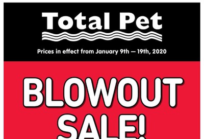 Total Pet Flyer January 9 to 19