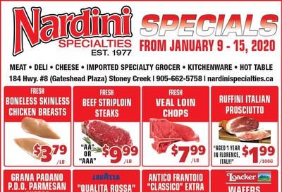 Nardini Specialties Flyer January 9 to 15