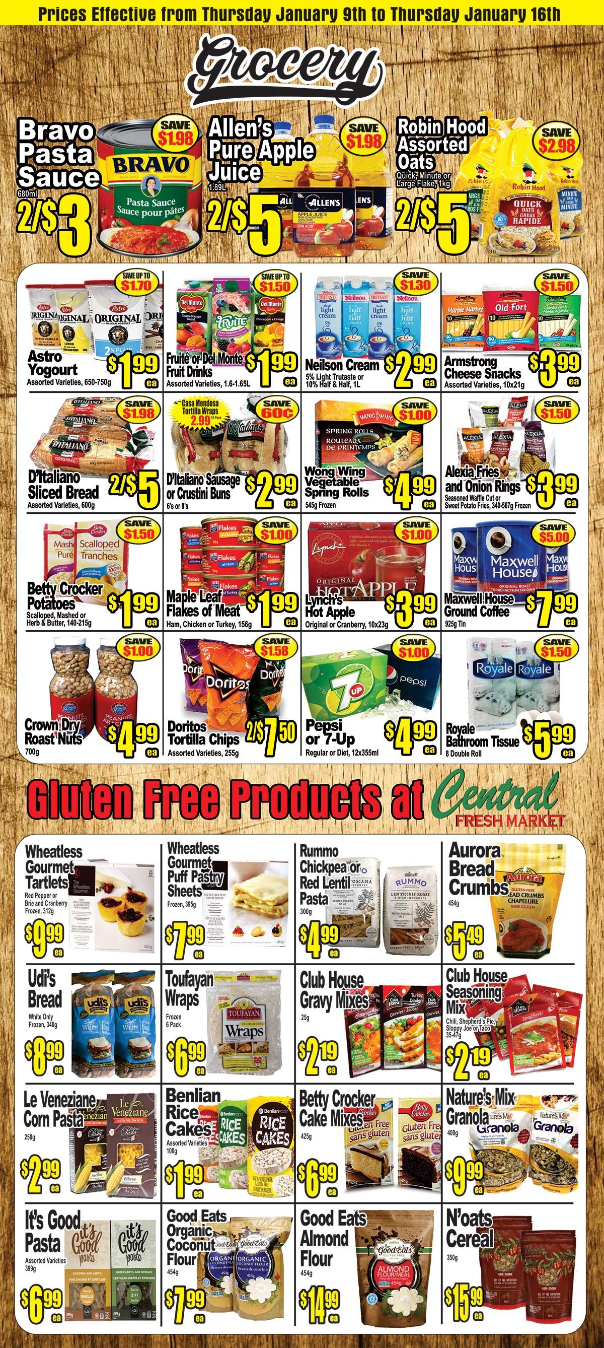 Central Fresh Market Flyer January 9 to 16