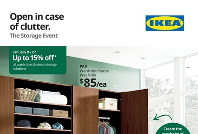 Ikea The Storage Event Flyer January 9 to 27