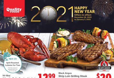 Quality Foods Flyer December 28 to January 3