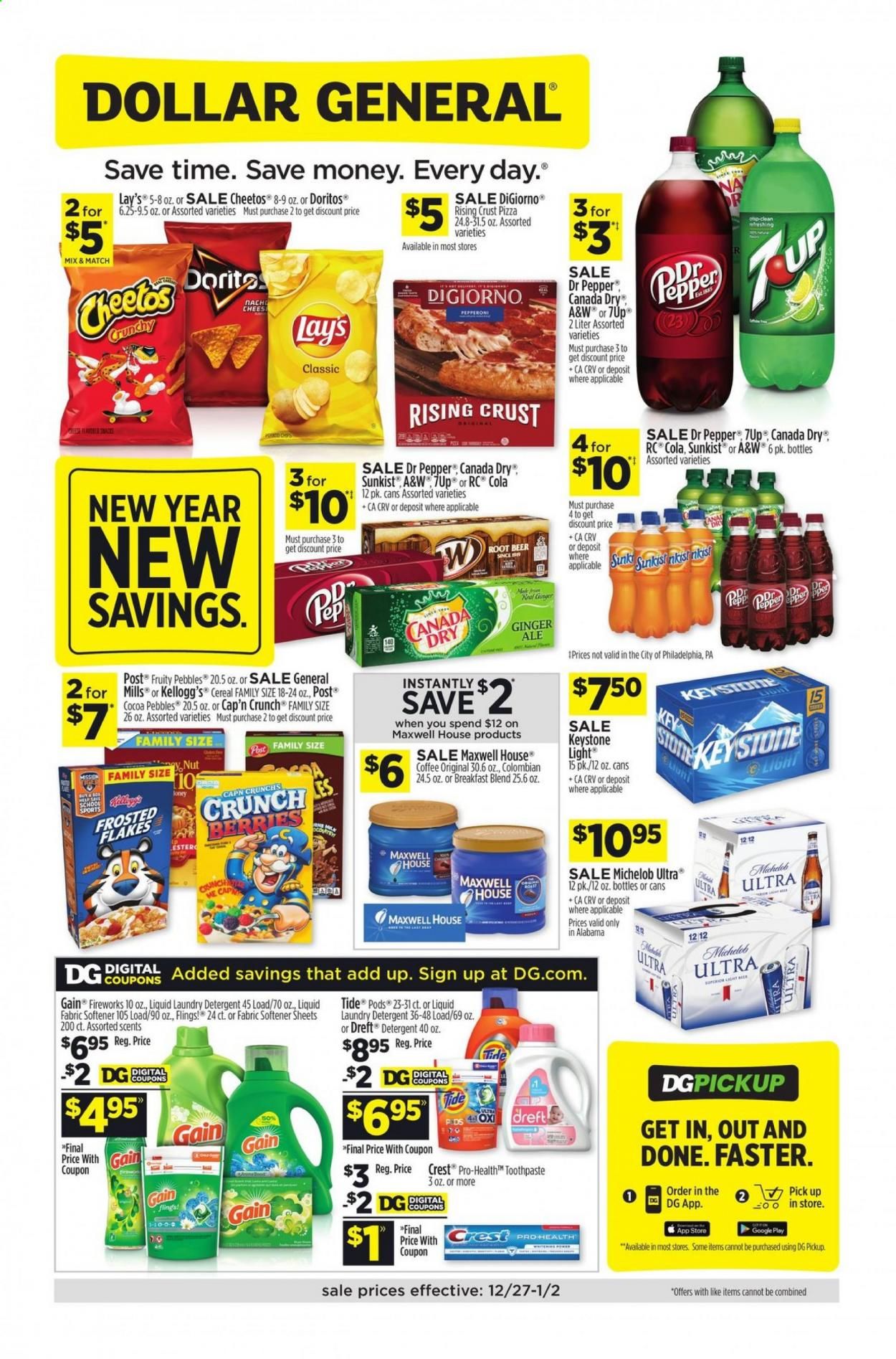 Dollar General (AL) Weekly Ad Flyer December 27 to January 2