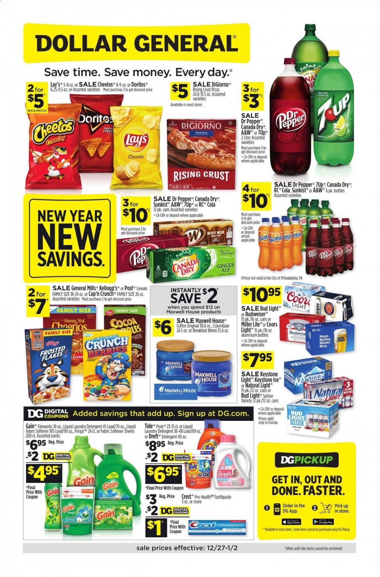 Dollar General (FL) Weekly Ad Flyer December 27 to January 2