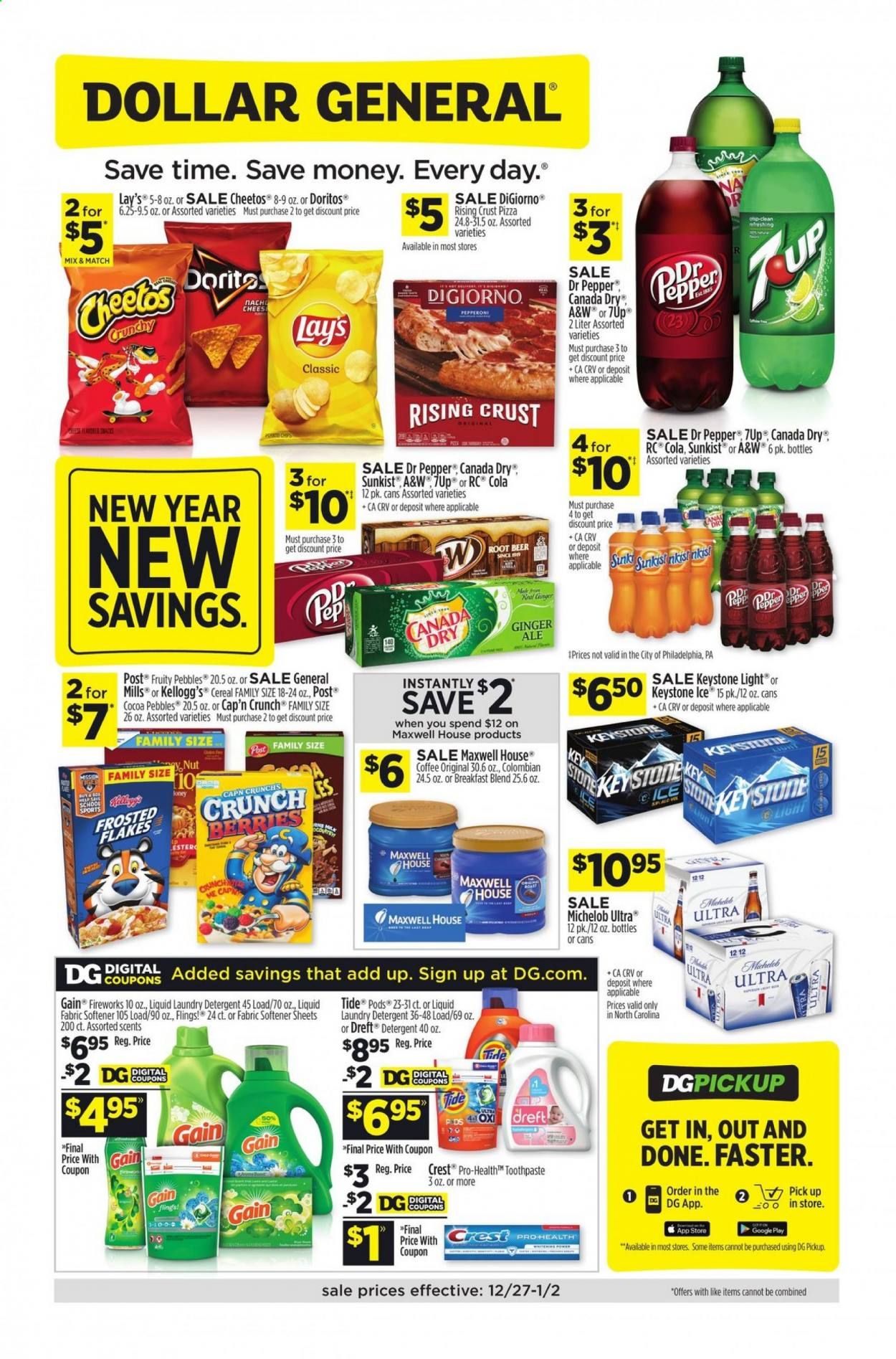 Dollar General (NC) Weekly Ad Flyer December 27 to January 2