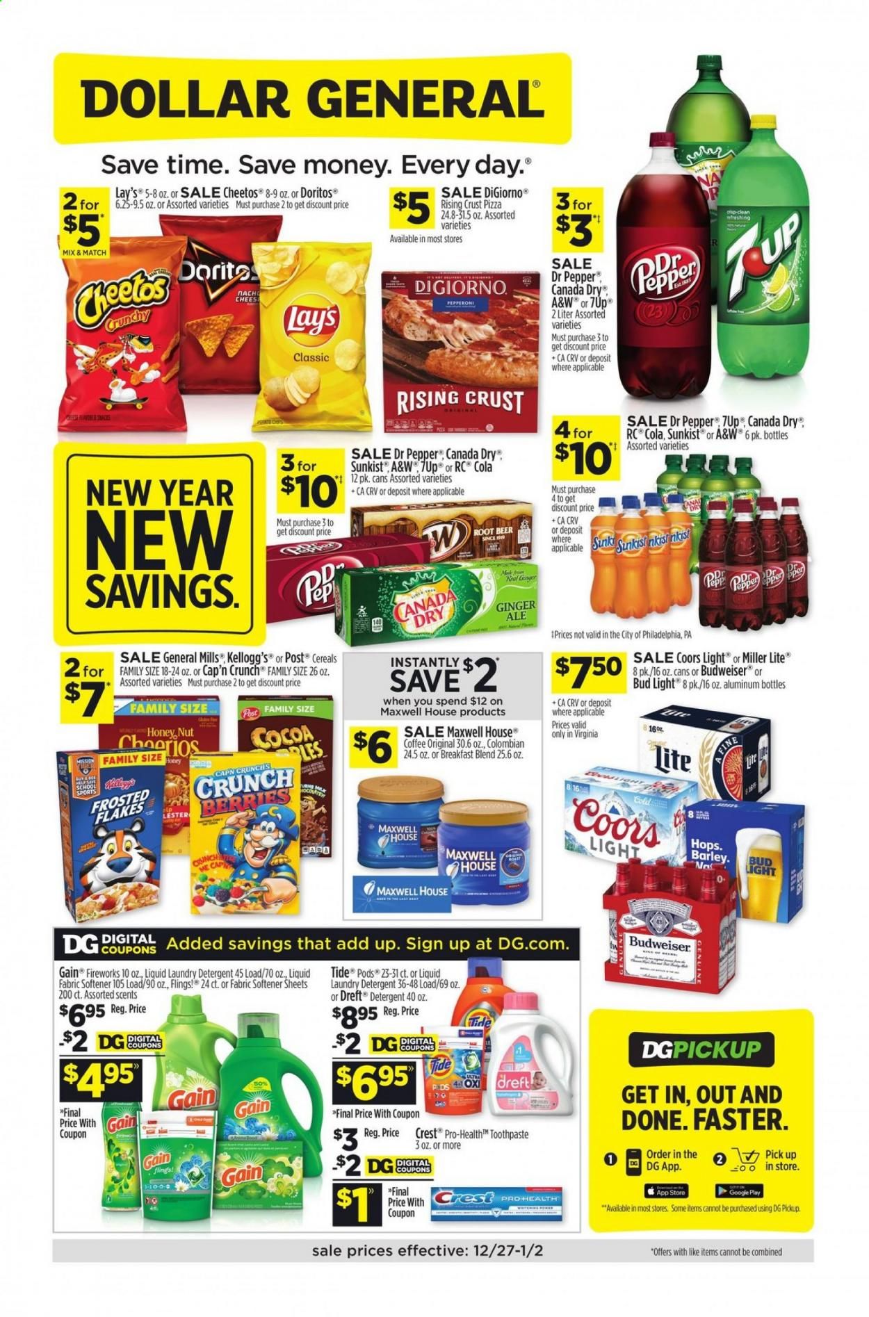 Dollar General (VA) Weekly Ad Flyer December 27 to January 2