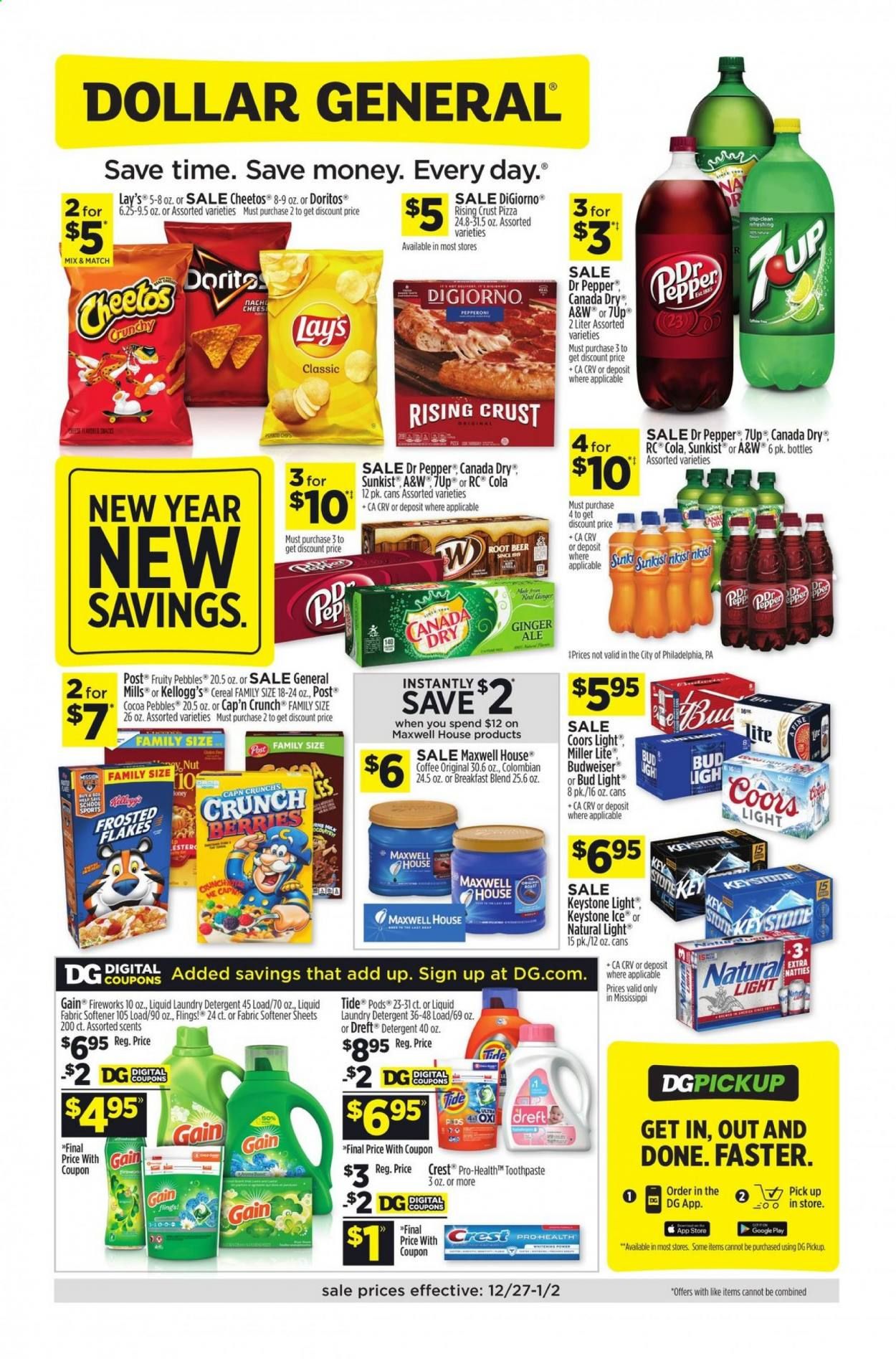 Dollar General (MS) Weekly Ad Flyer December 27 to January 2