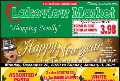 Lakeview Market Flyer December 28 to January 3