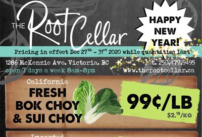 The Root Cellar Flyer December 27 to 31