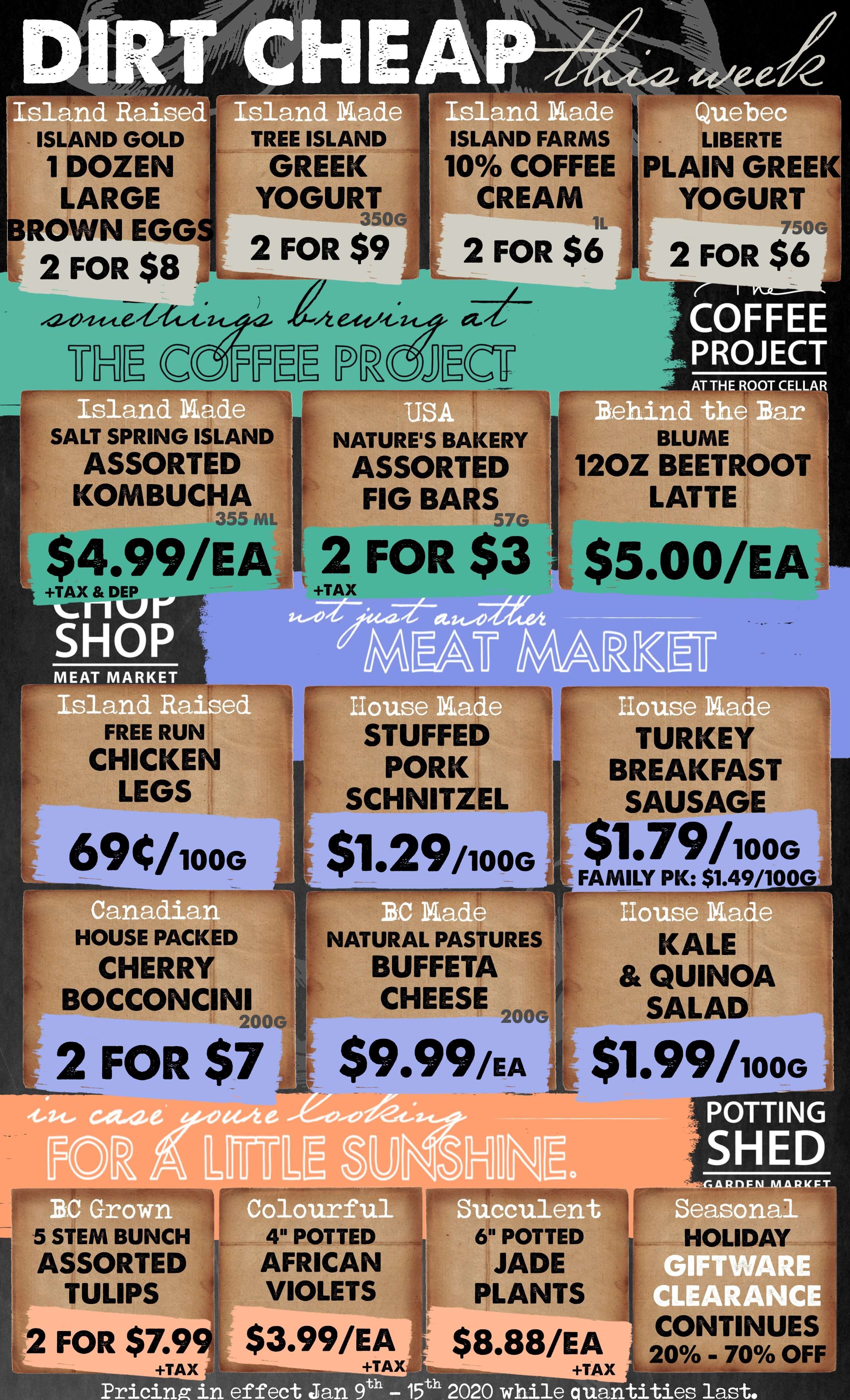 The Root Cellar Flyer January 9 to 15