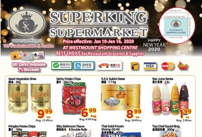 Superking Supermarket (London) Flyer January 10 to 16