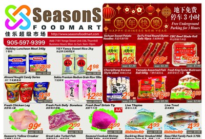 Seasons Food Mart (Thornhill) Flyer January 10 to 16