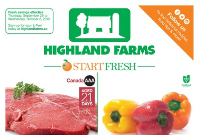 Highland Farms Flyer September 26 to October 2