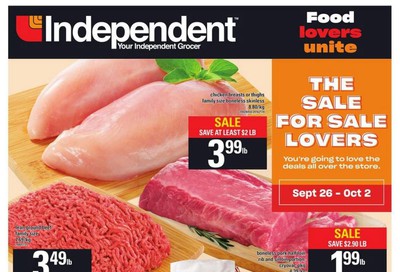 Independent Grocer (West) Flyer September 26 to October 2