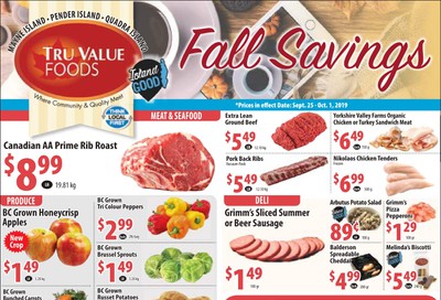 Tru Value Foods Flyer September 25 to October 1