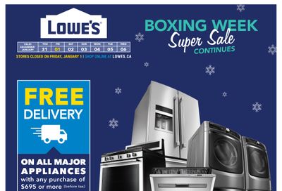 Lowe's Flyer December 31 to January 6