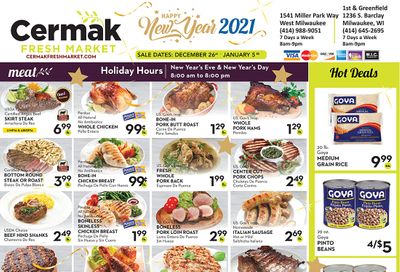 Cermak Fresh Market (WI) New Year Weekly Ad Flyer December 26, 2020 to January 5, 2021